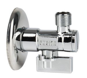 Angle valve with strainer - NPT thread