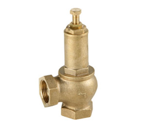 Pressure relief valve with conveyed discharge NPT thread