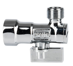 Angle valve with strainer - NPT thread