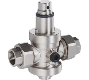 Pressure reducing valve. Piston type with taper connectors F-F