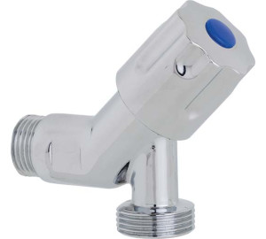 "TEK" chrome-plated simple washing machine valve