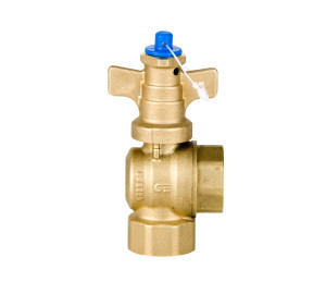 Anti-fraud angle valve F-F