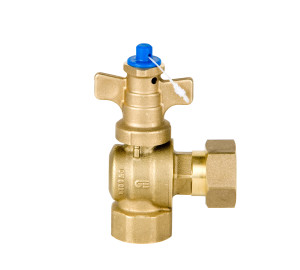 Anti-fraud angle valve F-free nut