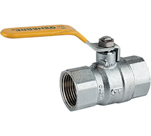 Ball straight valve for gas, F-F