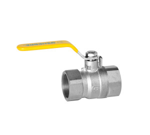 Ball straight valve for gas, F-F