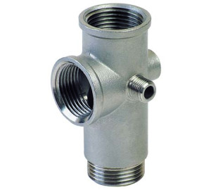 5 ways stainless steel fitting for pumps. Length 99 mm