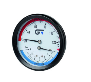 Thermomanometer Ø80, back connection