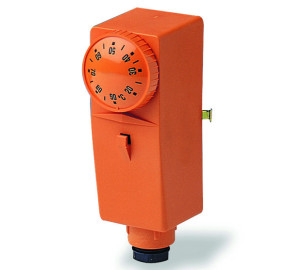 Bimetalic contact thermostat