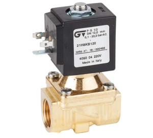 2 ways indirect acting solenoid valve N.C.