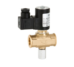 Gas manual reset solenoid valve N.C.