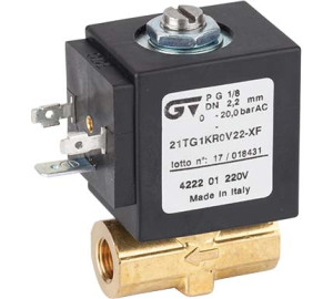 2 ways direct acting solenoid valve N.C.