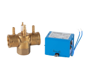 3 ways motorised - zone valve with 2 cores wire