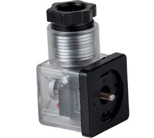 3-Pole 8W connector with luminous signal