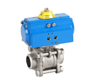 3 pieces ball valve / GNP actuator