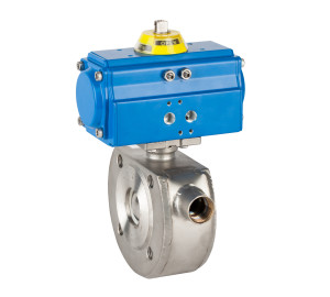 1 piece ball valve with heating chamber