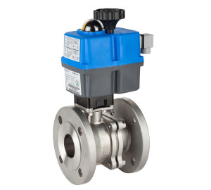 2 pieces full bore ball valve - flanged ends