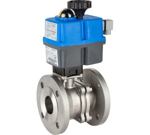 2 pieces full bore ball valve - flanges ends