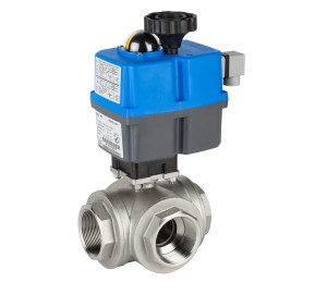 “L” or “T” 3 ways reduced bore ball valve