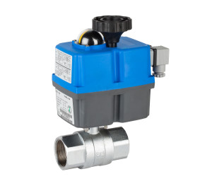 2 pieces full bore ball valve