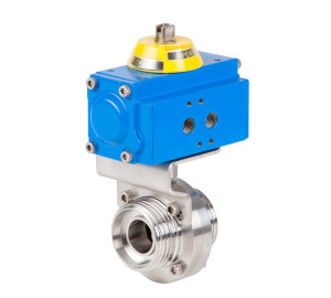 Butterfly valve threaded ends