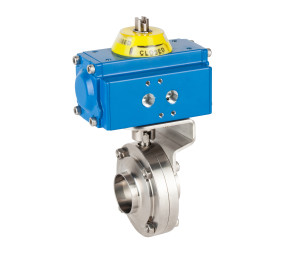 Butterfly valve end welded/welded