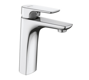 Medium height single lever wash-basin mixer