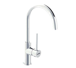 Single lever wash-basin tap cold start