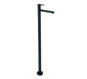 OSLO Black Floor single lever mixer for basin