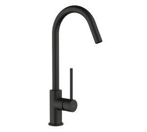 TAU Black Single lever sink mixer 25 cartridge cold start