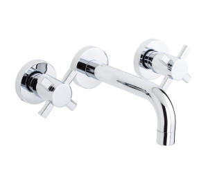 Built-in wash-basin mixer with 16 cm pipe spout