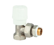 Manual angle radiator valve for steel pipe with GE System