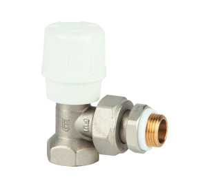 Manual angle radiator valve for steel pipe with GE System