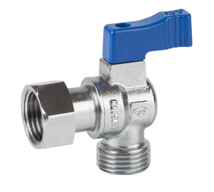 Ball angle valve with free nut