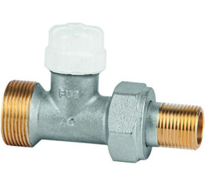 Straight lock shield valve for copper, PEX and multilayer pipe with GE System