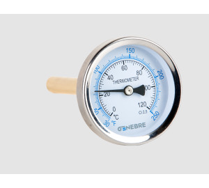 Bimetalic thermometer 63 mm (back entry)