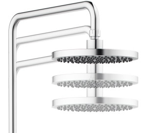 SINGLE LEVER EXTENSIBLE COLUMN WITH KIT Chromed Basik