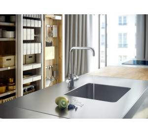 TAU Single lever 3-way sink mixer cold start