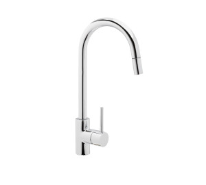 TAU Single-lever sink mixer with pull-out spout