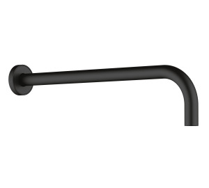 Black round wall arm 35 cm